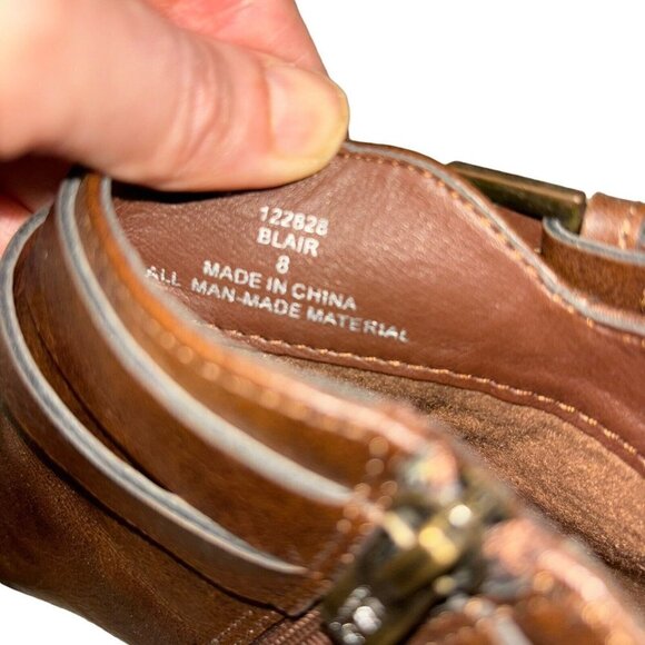 Michael by Michael Shannon Women's Size 8 Ankle Booties Faux Leather Western - Picture 7 of 8